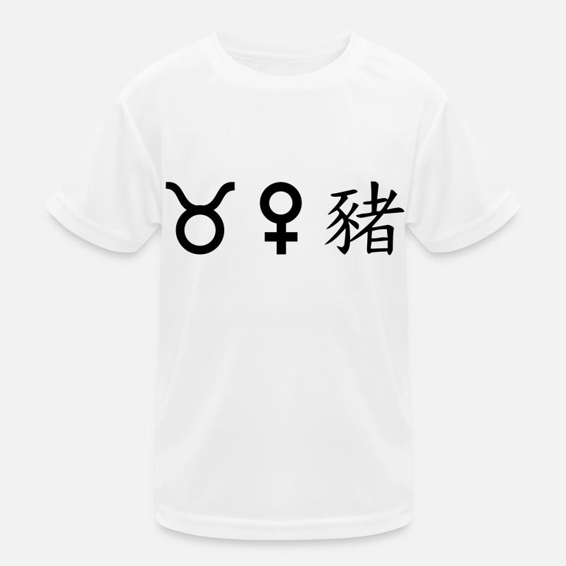 Taurus Venus Pig Kids Functional T-Shirt