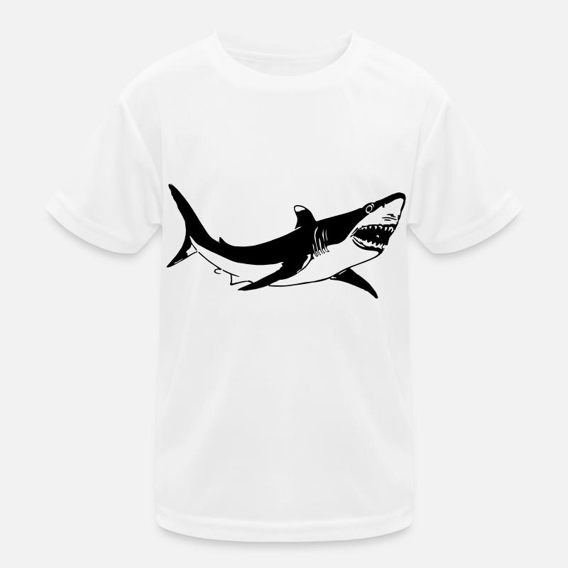Requin blanc T-shirt sport Enfant
