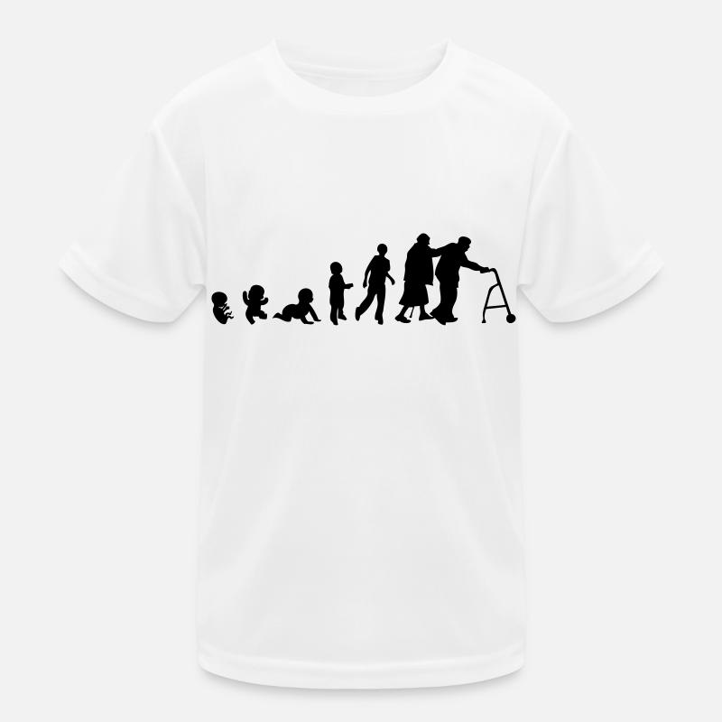Evolution Mensch Mensch Alter Kinder Funktions-T-Shirt
