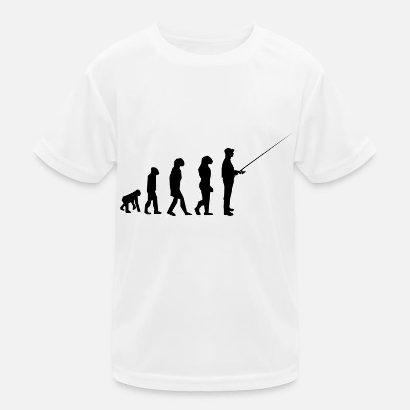 évolution pêche T-shirt sport Enfant
