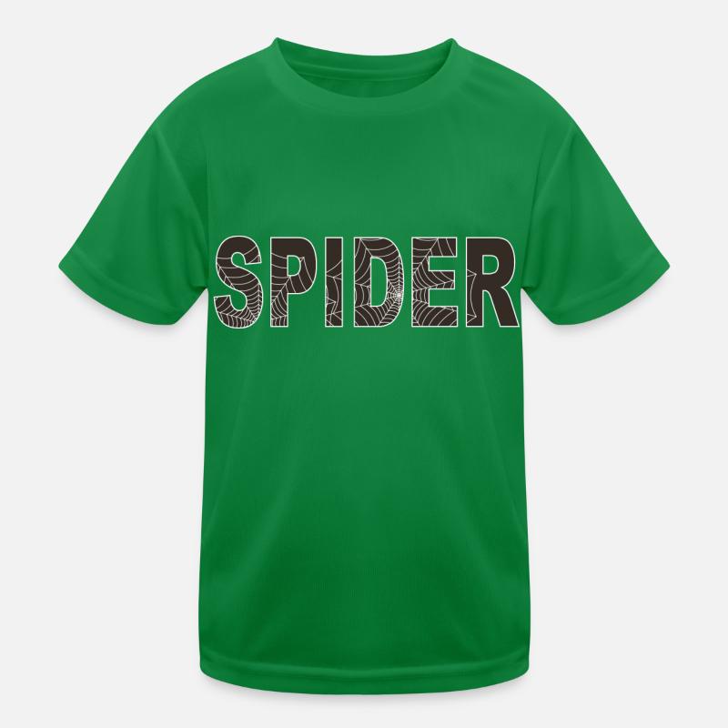 Spider word with graphic Kids Functional T-Shirt