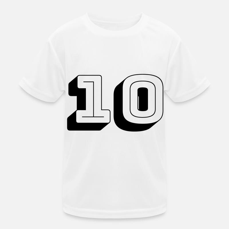 Numéro de maillot - Dix - Numéro T-shirt sport Enfant