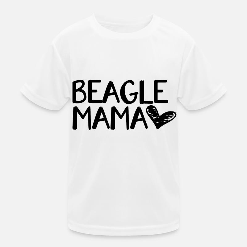 Beagle Mama Kinder Funktions-T-Shirt