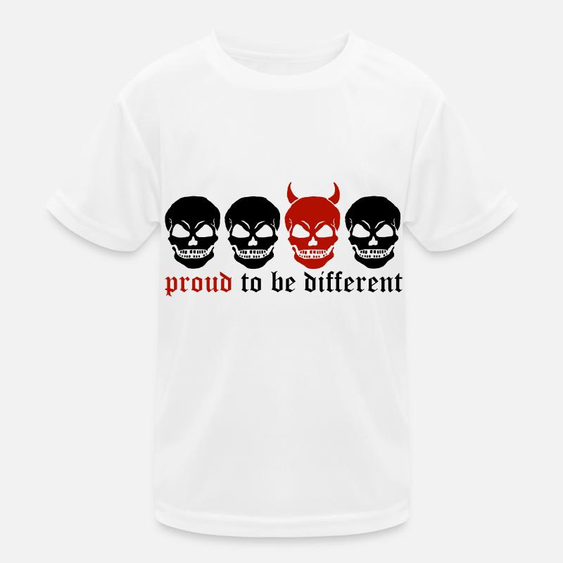 DIFFERENT SKULL - 2C Kinder Funktions-T-Shirt