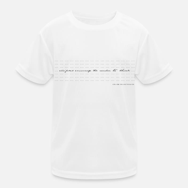 Ellipses, calligraphie moderne, humour minimaliste T-shirt sport Enfant
