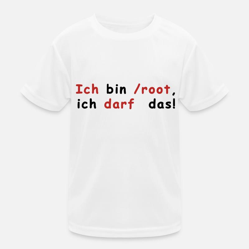 Root Linux Kinder Funktions-T-Shirt