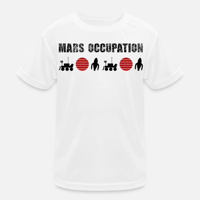 Doppelte Mars Rotsonnen-Konstellation Kinder Funktions-T-Shirt