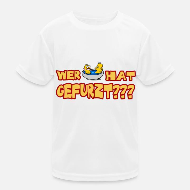 Wer hat gefurzt Kinder Funktions-T-Shirt