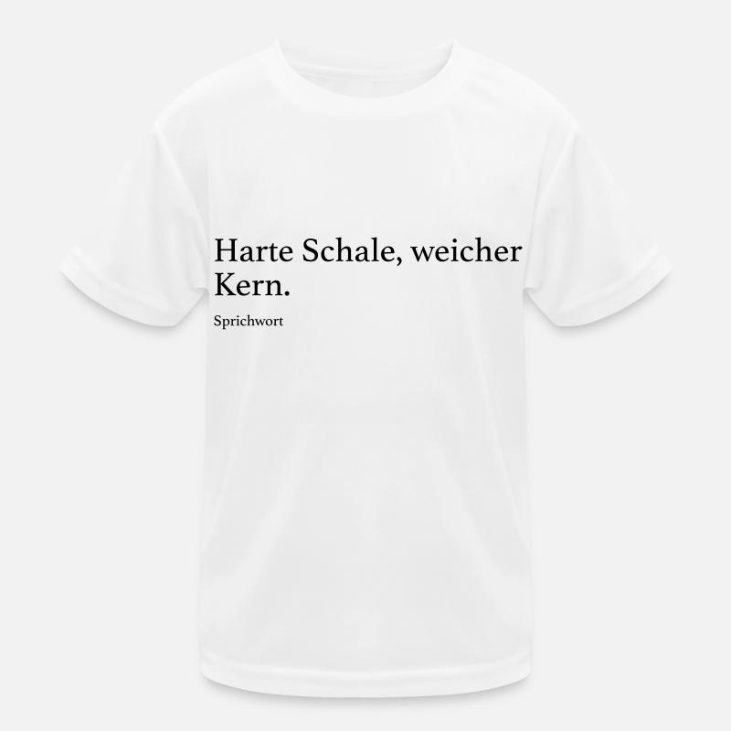 Harte Schale, weicher Kern. Kinder Funktions-T-Shirt