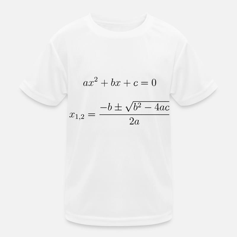 quadratic equation Kids Functional T-Shirt