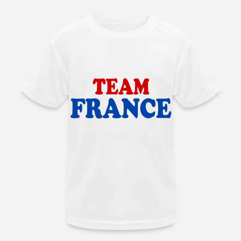 Frankreich Kinder Funktions-T-Shirt