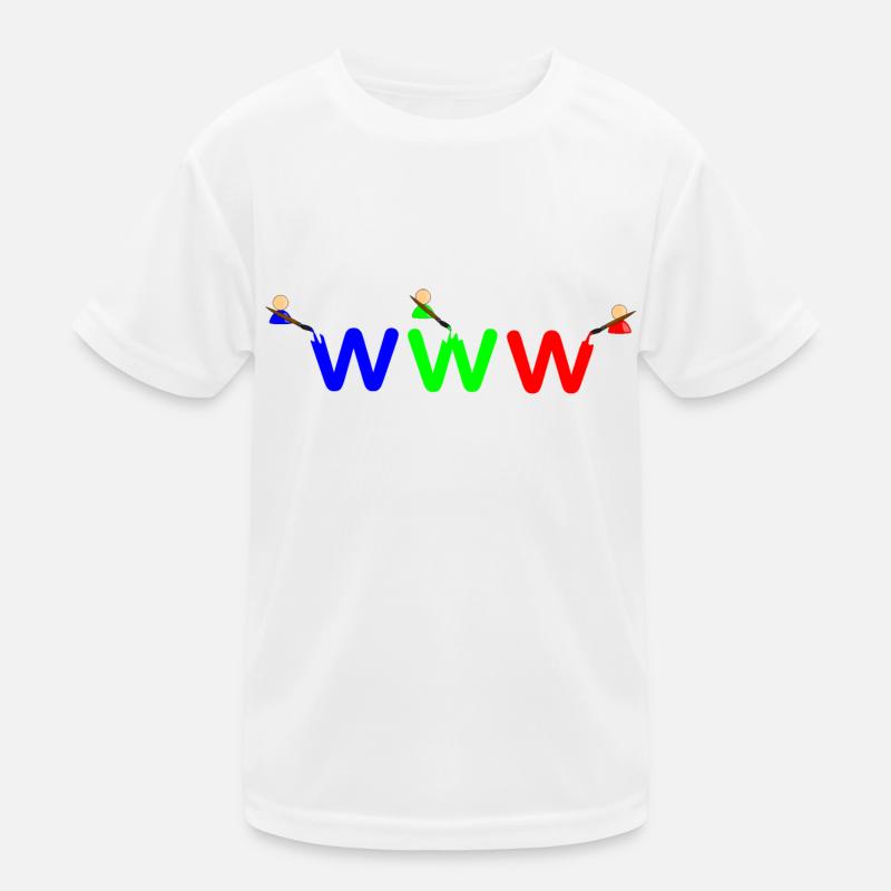 Color WWW Kids Functional T-Shirt