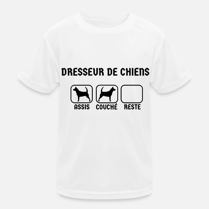 Dresseur de chiens : Assis, Couché, Reste T-shirt sport Enfant