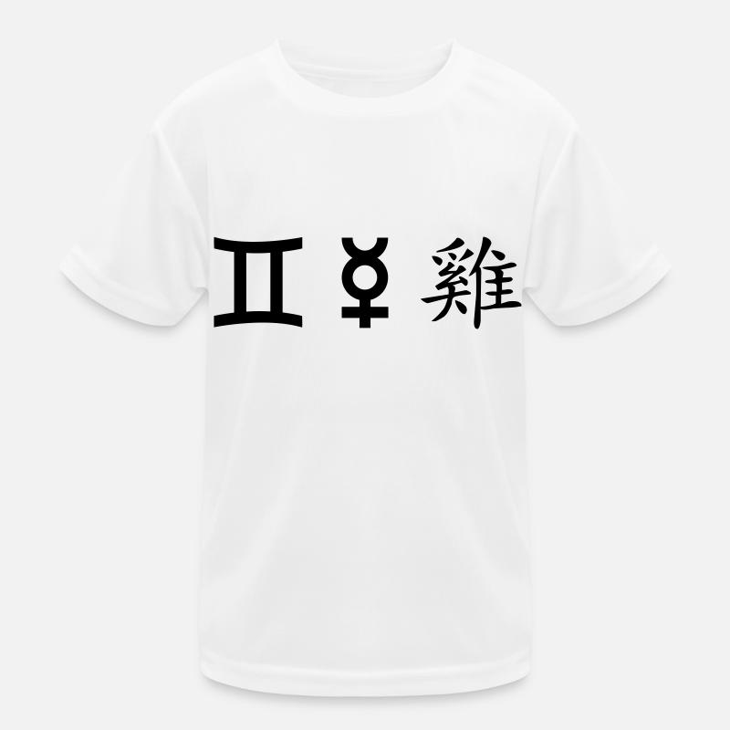 Gémeaux Gémeaux Mercure Coq T-shirt sport Enfant