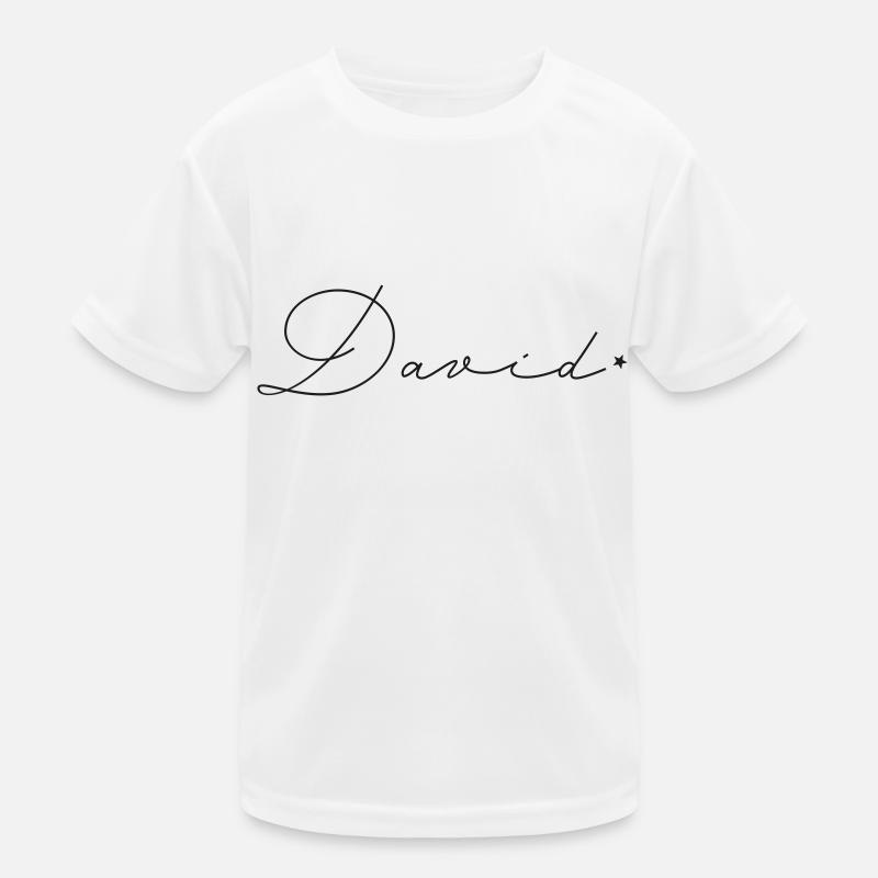 Name David Kinder Funktions-T-Shirt