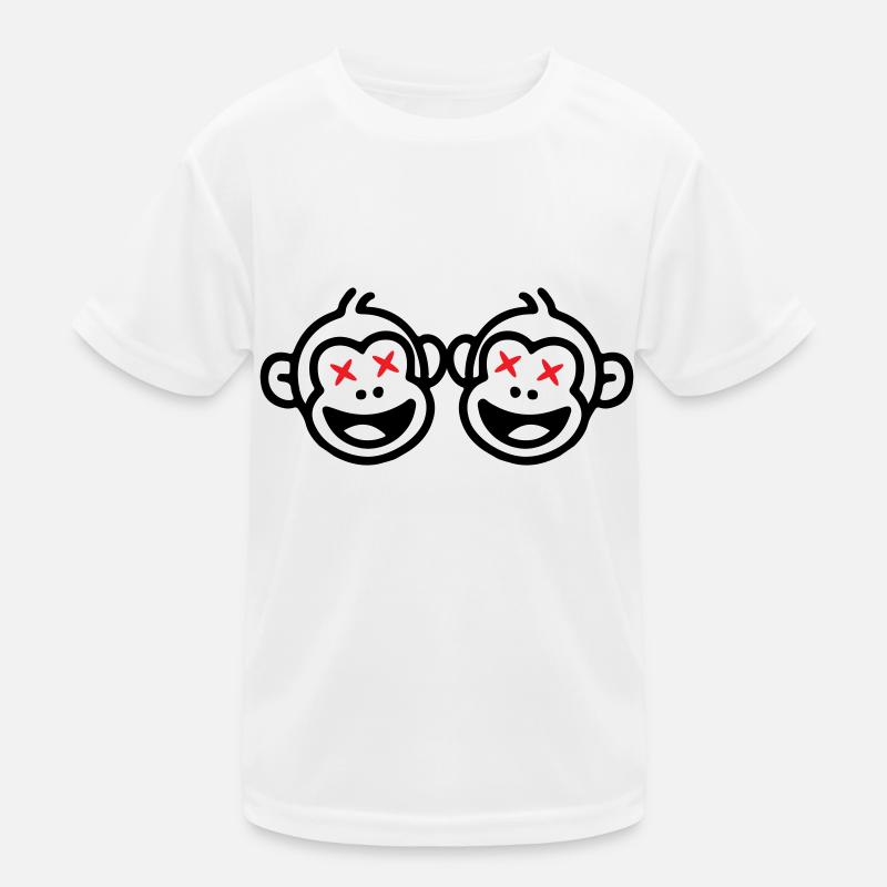 Affe Team Lustig Kinder Funktions-T-Shirt
