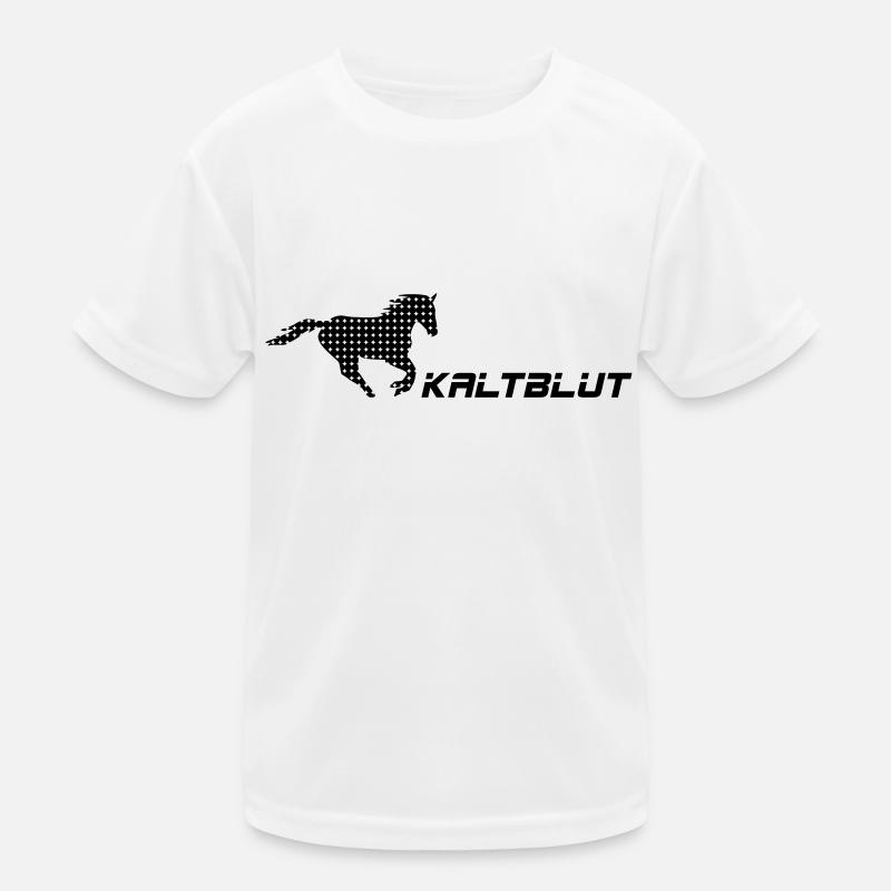 kaltblut - Kinder Funktions-T-Shirt - Weiß
