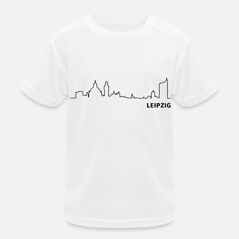 Leipzig - Kinder Funktions-T-Shirt - Weiß