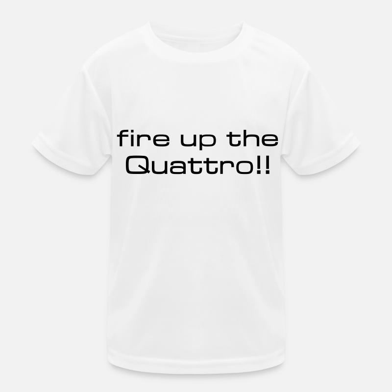 fire up the quattro - Kids Functional T-Shirt - white