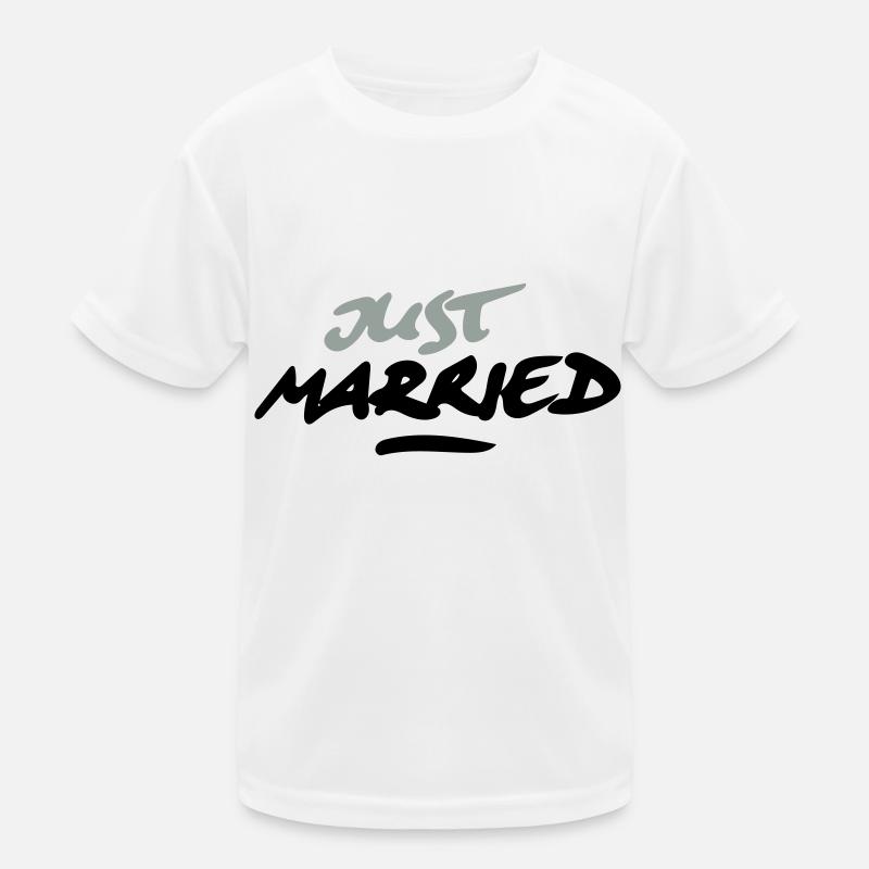 just married 2C Kinder Funktions-T-Shirt