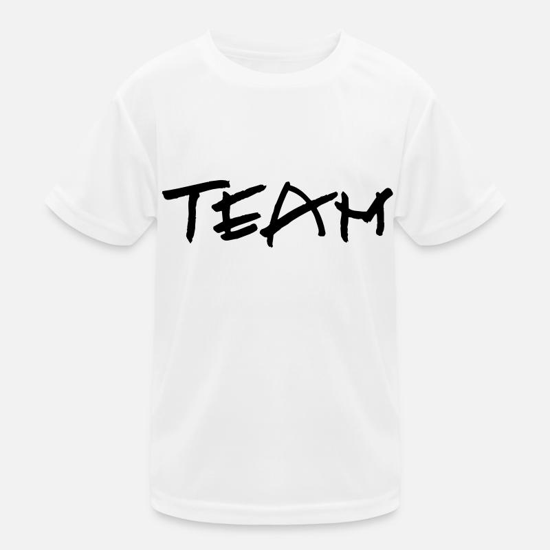 kl_team_vec_1 de - Kinder Funktions-T-Shirt - Weiß