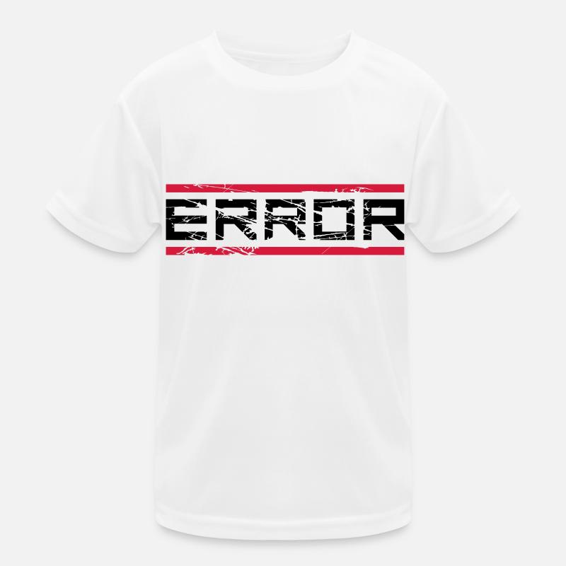 rote balken kratzer geek error computer download n Kids Functional T-Shirt