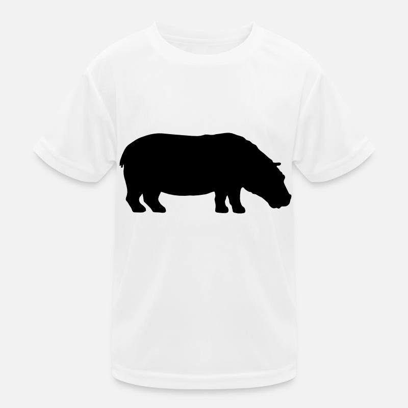 Silhouette silhouette hippopotame T-shirt sport Enfant