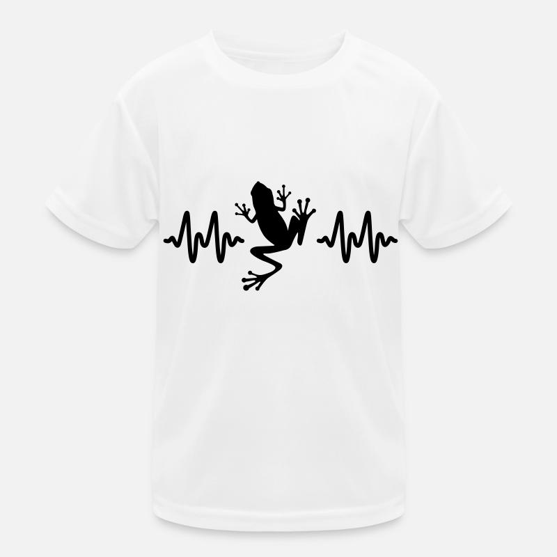 Frosch - Kinder Funktions-T-Shirt - Weiß