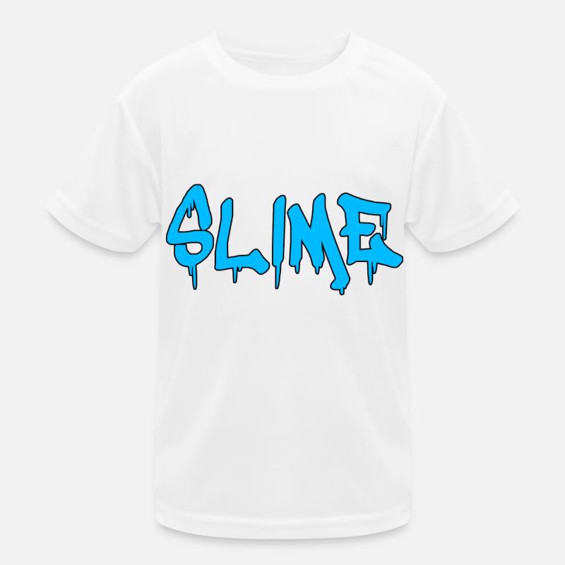 Slime Blau Kinder Funktions-T-Shirt