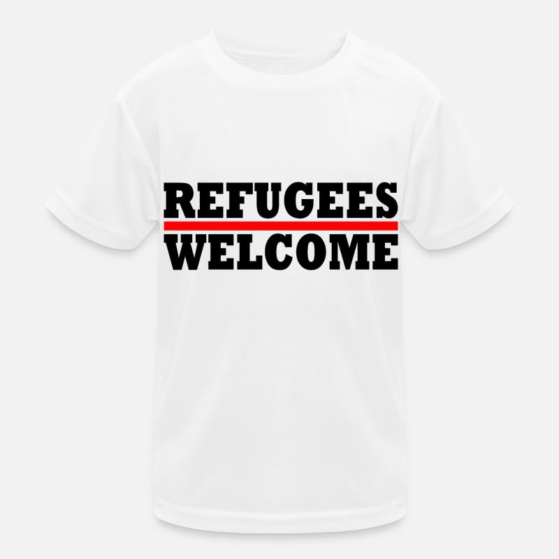 refugees welcome Kids Functional T-Shirt