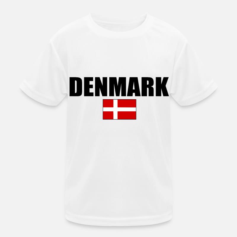 Dänemark Kinder Funktions-T-Shirt
