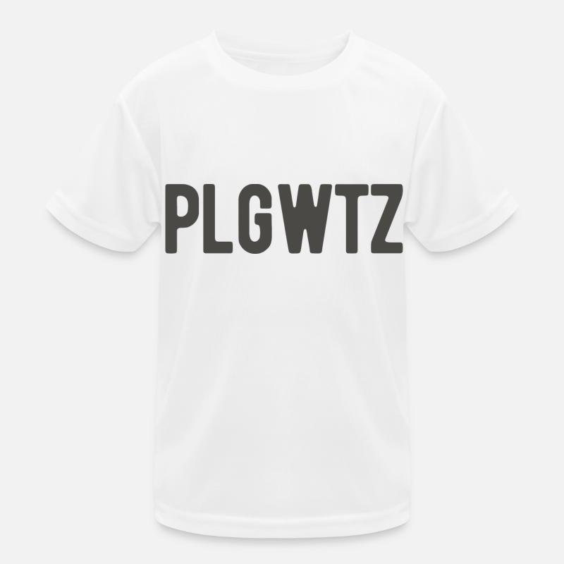PLGWTZ Leipzig Plagwitz lettering Kids Functional T-Shirt