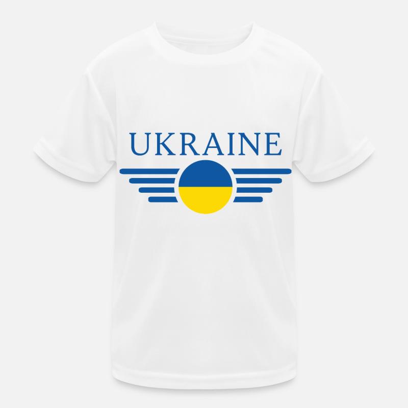 Ukraine Kinder Funktions-T-Shirt