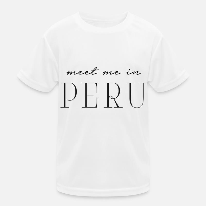 Ich liebe Peru Kinder Funktions-T-Shirt
