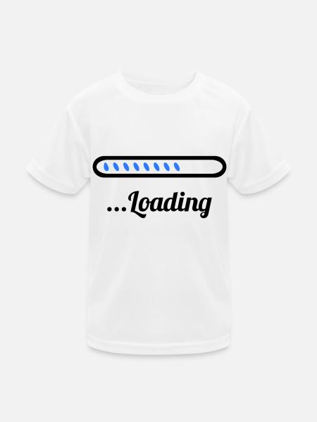 Loading - Kids Functional T-Shirt - white - Front