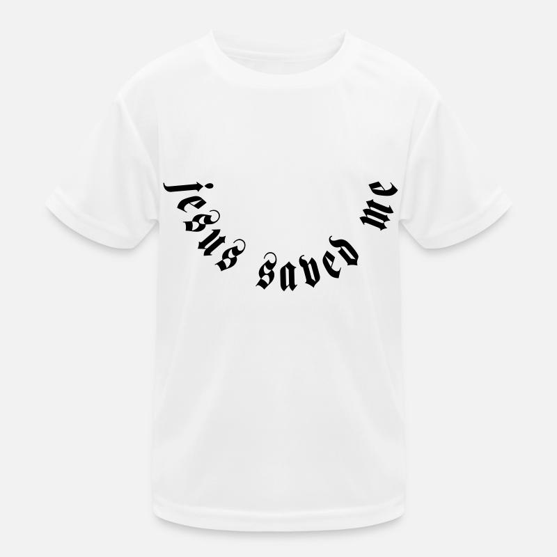 Jésus m’a sauvé la motivation T-shirt sport Enfant