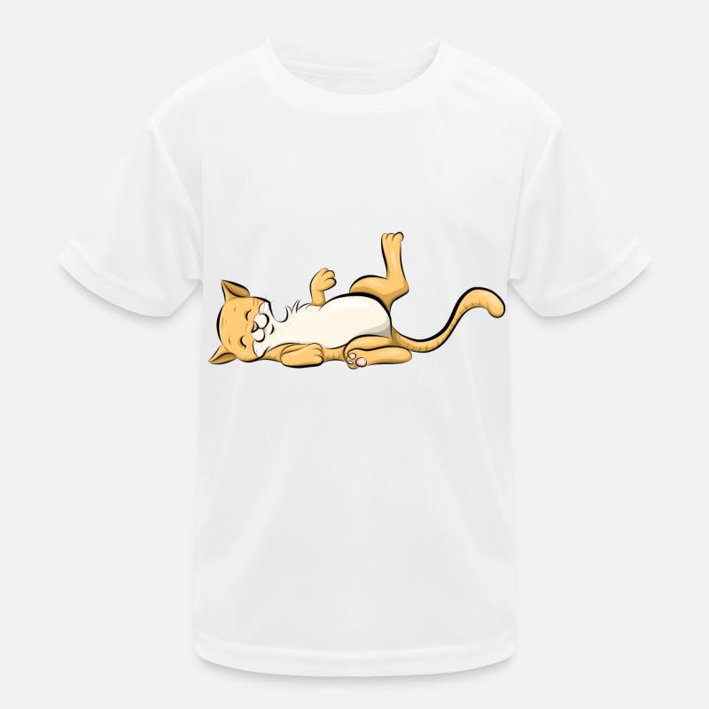 Katze Kinder Funktions-T-Shirt