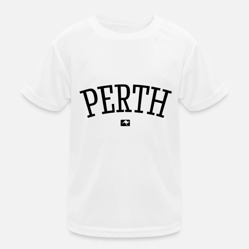 Perth Australia Down Under Kangaroo Koala Outback - Kinder Funktions-T-Shirt - Weiß
