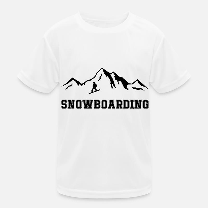 Snowboarding Kinder Funktions-T-Shirt