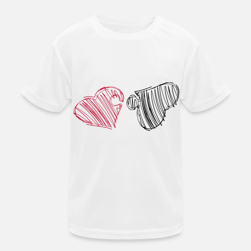 cuore Puzzle Maglietta sportiva per bambini