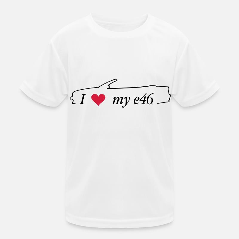 I Love my e46 Cabrio Kinder Funktions-T-Shirt