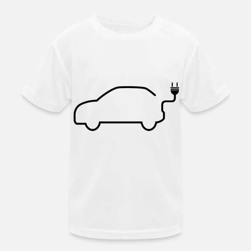 Electric car electric vehicles E-car e-mobility Kids Functional T-Shirt