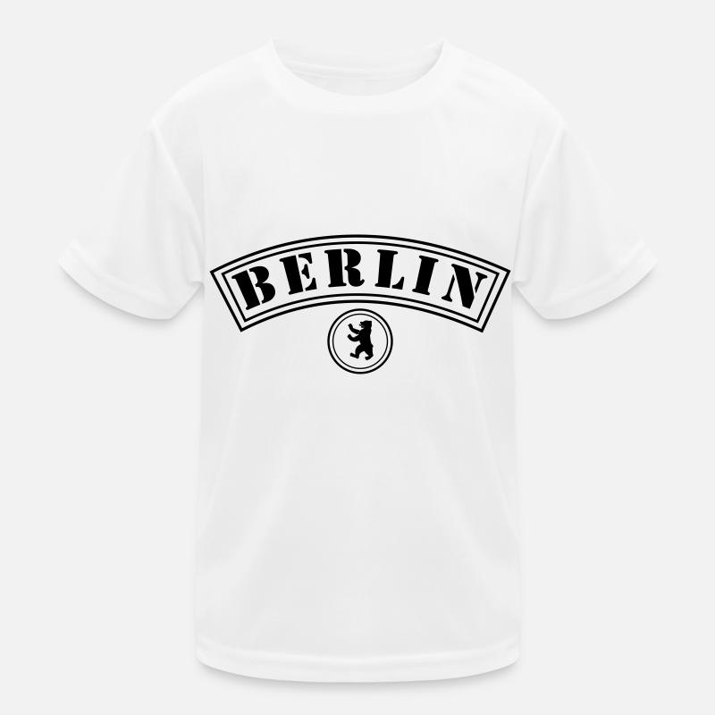 Berlin mit Bär Kinder Funktions-T-Shirt