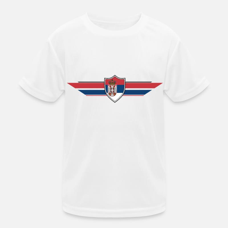 Coupe du monde des supporters de Serbie T-shirt sport Enfant