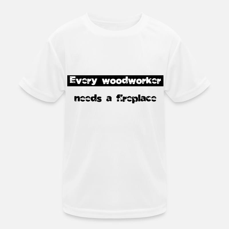 menuiserie blogueur abatteur d’arbres john charpentier T-shirt sport Enfant