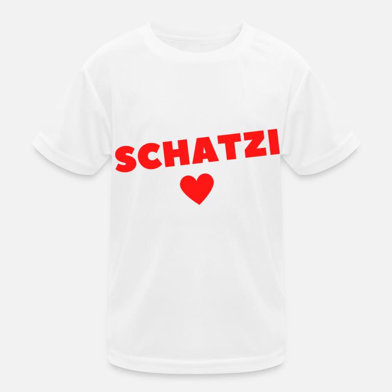Schatzi Valentinstag Lieblingsmensch Geschenkidee Kinder Funktions-T-Shirt