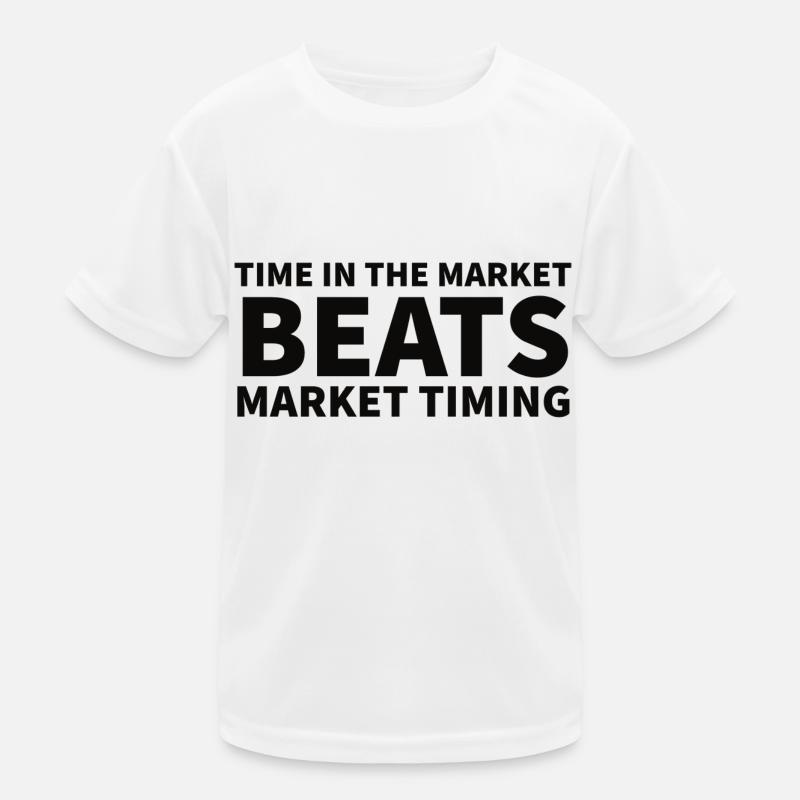 Le temps sur le marché bat le timing du marché Trading T-shirt sport Enfant