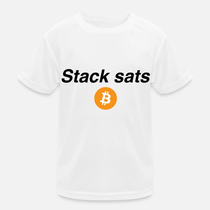 Stack sats - Kinder Funktions-T-Shirt - Weiß