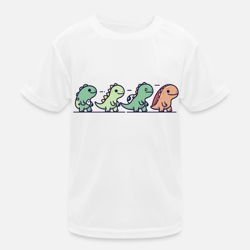 Dinosaur Family Kids Functional T-Shirt