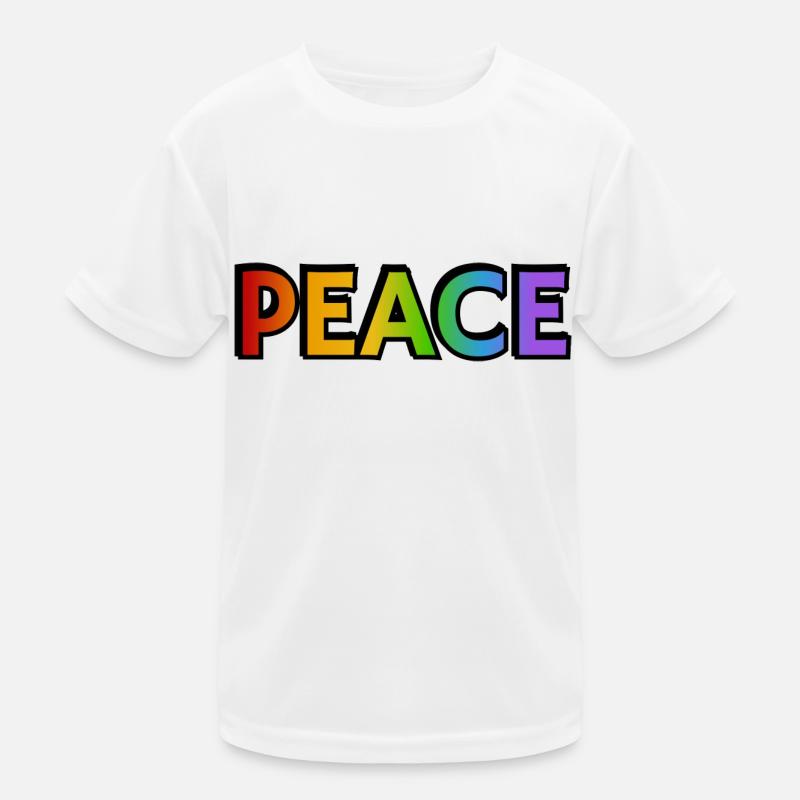 Peace rainbow Kids Functional T-Shirt